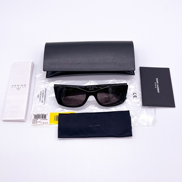 NEW  SAINT LAURENT SL593 001 BLACK WOMEN SUNGLASSES SAINT LAURENT SL 593 001 - Picture 15 of 15